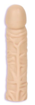 A classic but a goodie, this dong set the standard for all that followed. With a very average and manageable size, you will enjoy it all night long! With a head shaped top and veiny shaft, it will stimulate you until you finally peak with pleasure!

Measurements: Approximately 7.75 inches in total length and 5.25 inches in circumference at widest point. 